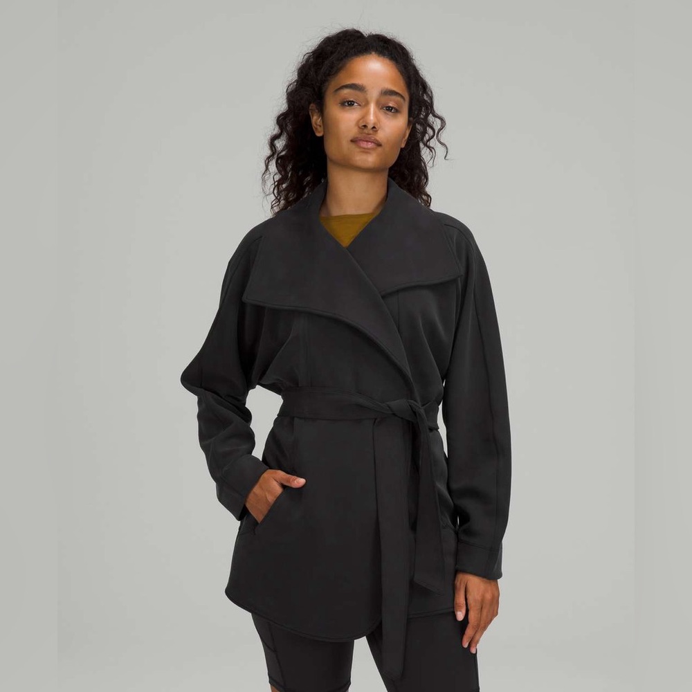 Women's Black Belted Jacket